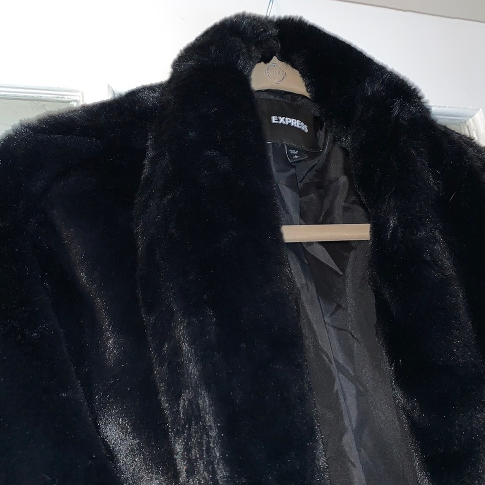 Faux fur coat